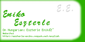 eniko eszterle business card